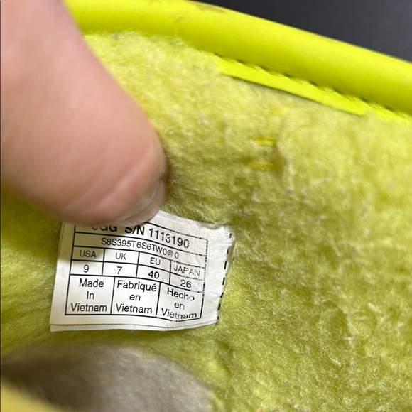 UGG Women's Neon Yellow Ankle Boots - Picture 7 of 9